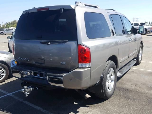 5N1AA08A06N716810 - 2006 NISSAN ARMADA SE GOLD photo 4