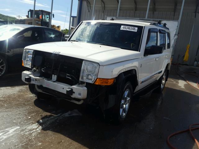1J8HG58P57C587228 - 2007 JEEP COMMANDER WHITE photo 2