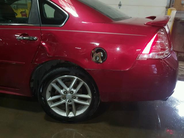 2G1WC5E3XD1229161 - 2013 CHEVROLET IMPALA LTZ RED photo 9