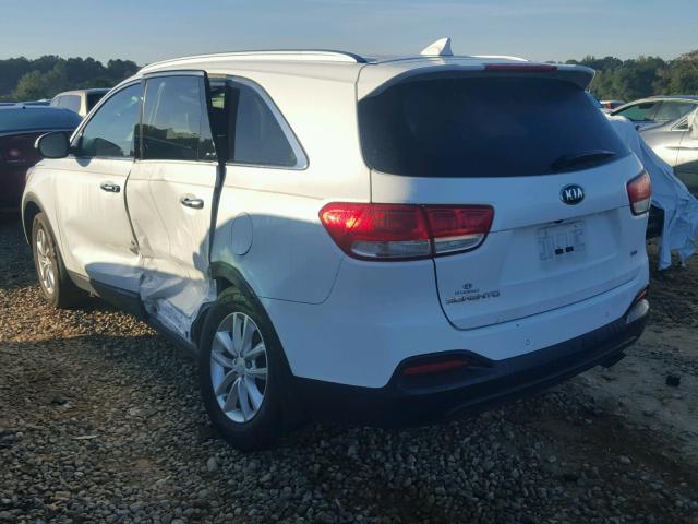 5XYPG4A37GG098071 - 2016 KIA SORENTO LX WHITE photo 3