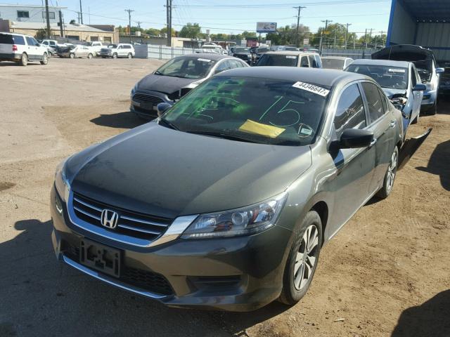 1HGCR2F39EA288717 - 2014 HONDA ACCORD LX GRAY photo 2