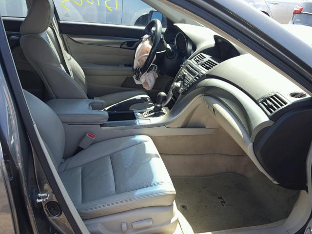 19UUA86519A012800 - 2009 ACURA TL GRAY photo 5