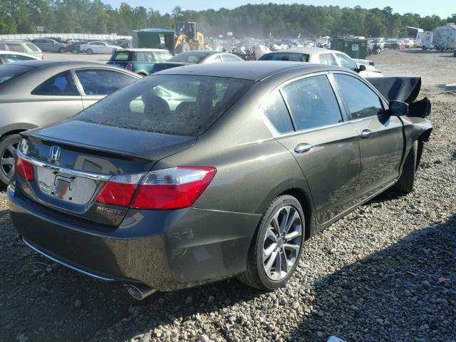 1HGCR2F56DA010082 - 2013 HONDA ACCORD SPO GRAY photo 4