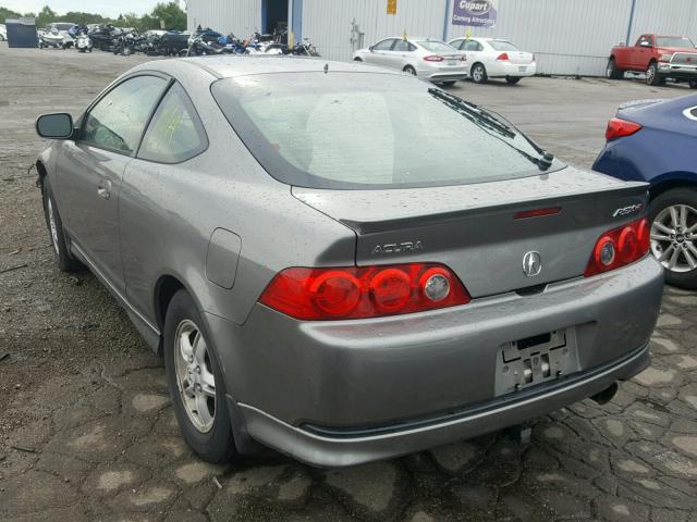 JH4DC53085S003305 - 2005 ACURA RSX TYPE-S GRAY photo 3