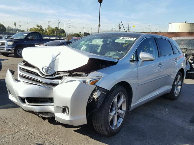 4T3ZK3BB8DU061616 - 2013 TOYOTA VENZA LE SILVER photo 2