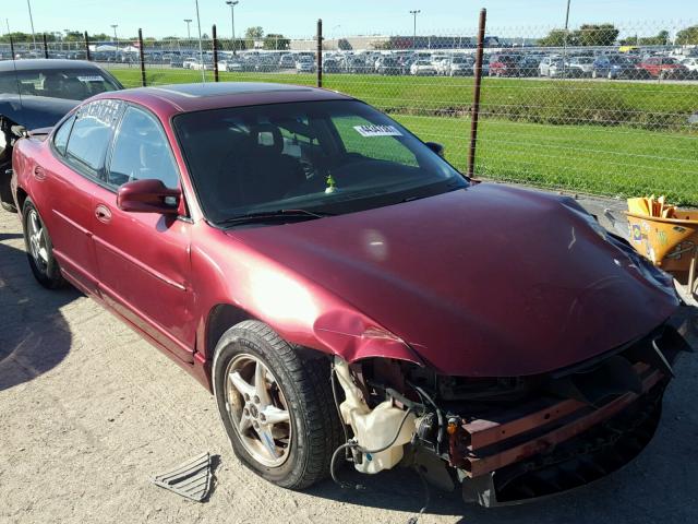 1G2WP52K9YF225757 - 2000 PONTIAC GRAND PRIX MAROON photo 1