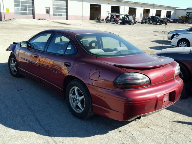 1G2WP52K9YF225757 - 2000 PONTIAC GRAND PRIX MAROON photo 3