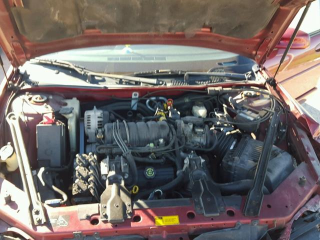 1G2WP52K9YF225757 - 2000 PONTIAC GRAND PRIX MAROON photo 7