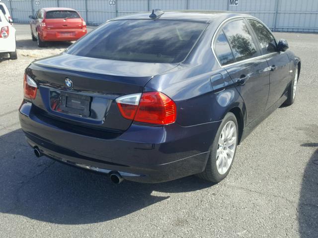 WBAVB73538VH23999 - 2008 BMW 335 I BLUE photo 4