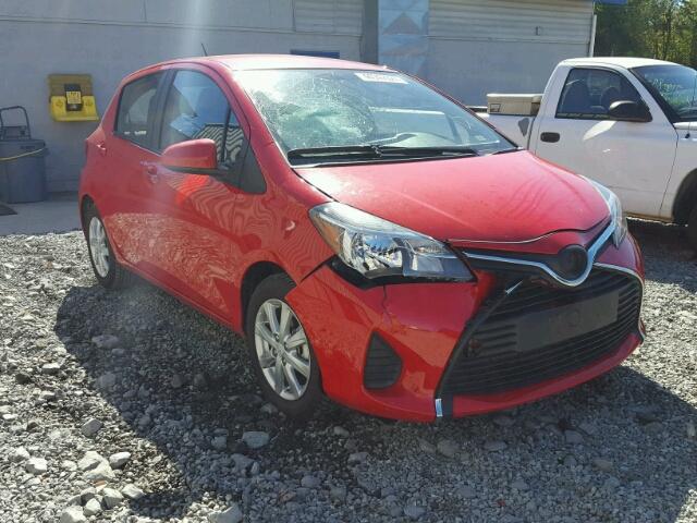 VNKKTUD32FA026086 - 2015 TOYOTA YARIS RED photo 1