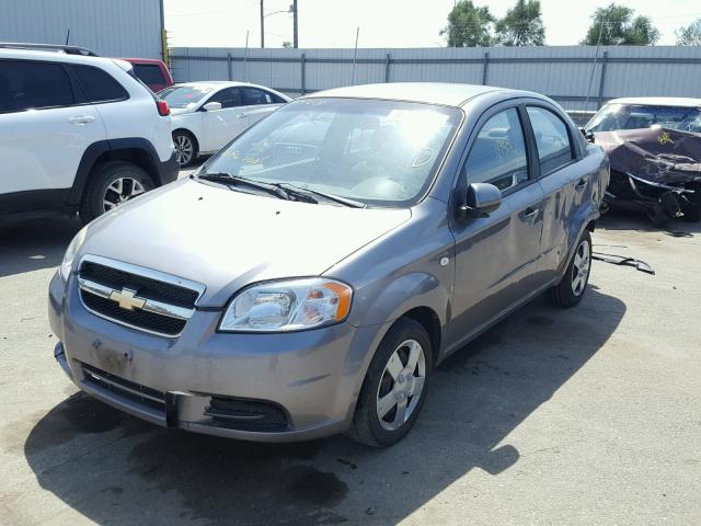 KL1TD56677B144192 - 2007 CHEVROLET AVEO BASE Күміс фото 2