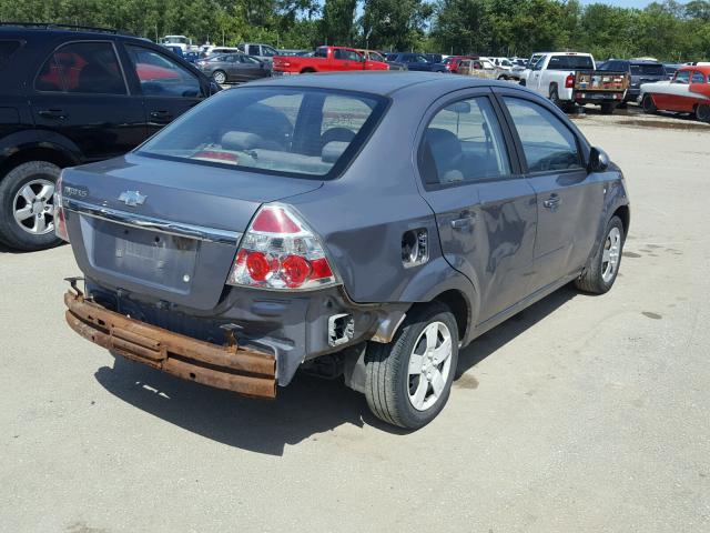 KL1TD56677B144192 - 2007 CHEVROLET AVEO BASE Күміс фото 4