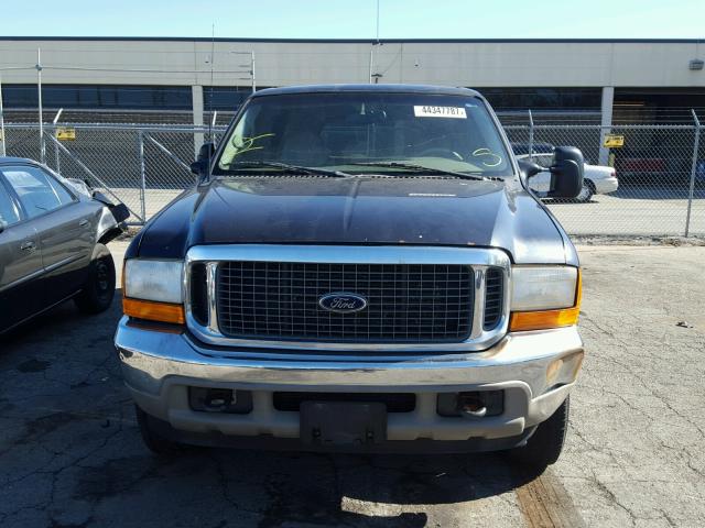 1FMNU43S0YEC69902 - 2000 FORD EXCURSION BLUE photo 9