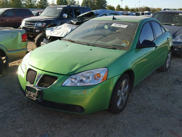 1G2ZH57N784103598 - 2008 PONTIAC G6 GREEN photo 2