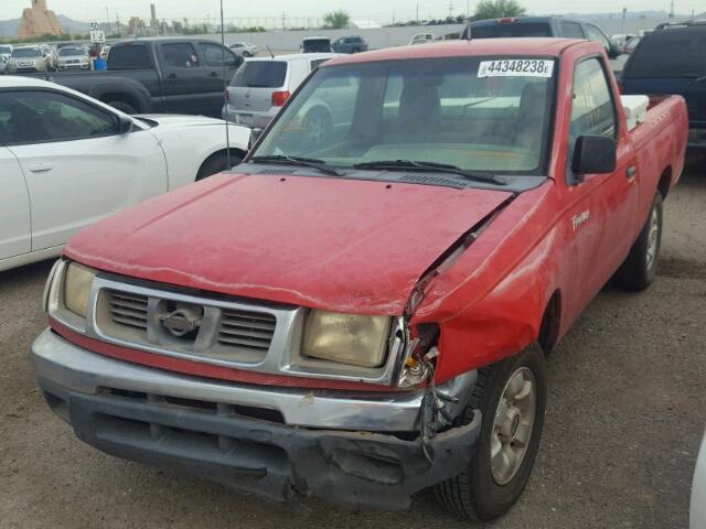 1N6DD21S1WC368063 - 1998 NISSAN FRONTIER X RED photo 2