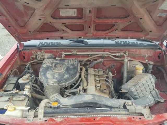 1N6DD21S1WC368063 - 1998 NISSAN FRONTIER X RED photo 7