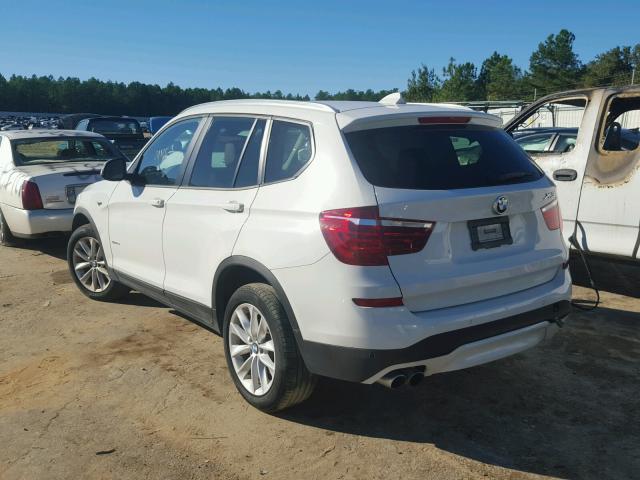 5UXWZ7C58G0R31614 - 2016 BMW X3 WHITE photo 3