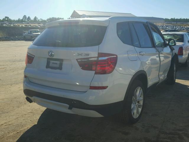 5UXWZ7C58G0R31614 - 2016 BMW X3 WHITE photo 4