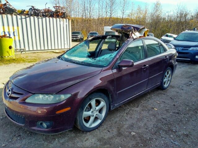 1YVFP84C965M33346 - 2006 MAZDA 6 I PURPLE photo 2