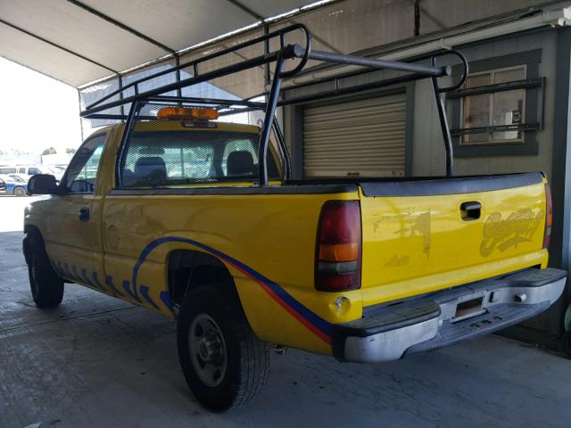 1GTGC24U91Z212858 - 2001 GMC NEW SIERRA YELLOW photo 3