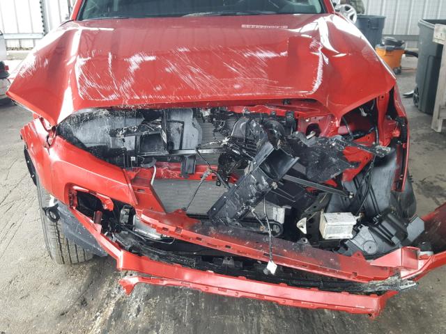 3TMAZ5CN1JM059541 - 2018 TOYOTA TACOMA DOU RED photo 7