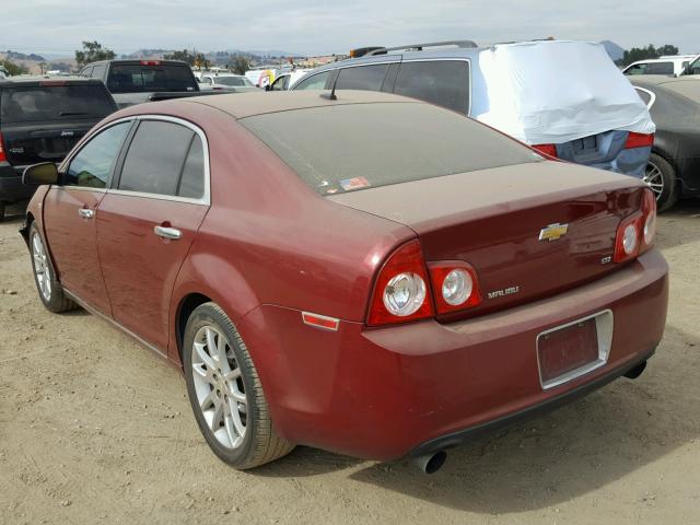 1G1ZK57708F297399 - 2008 CHEVROLET MALIBU LTZ RED photo 3