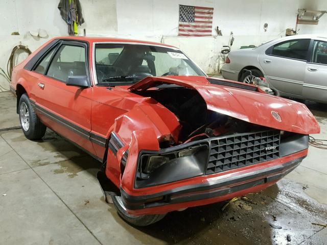 1FABP16A1CF184026 - 1982 FORD MUSTANG RED photo 1