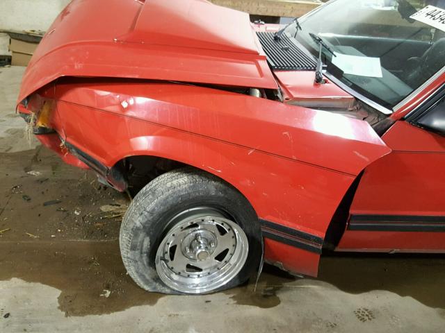 1FABP16A1CF184026 - 1982 FORD MUSTANG RED photo 9