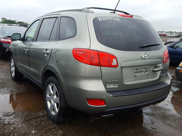 5NMSH73E39H317320 - 2009 HYUNDAI SANTA FE S GRAY photo 3