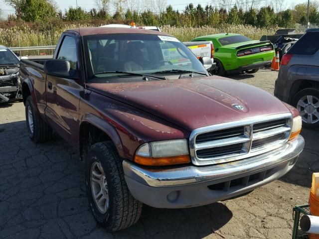 1B7GG26X51S201828 - 2001 DODGE DAKOTA PURPLE photo 1