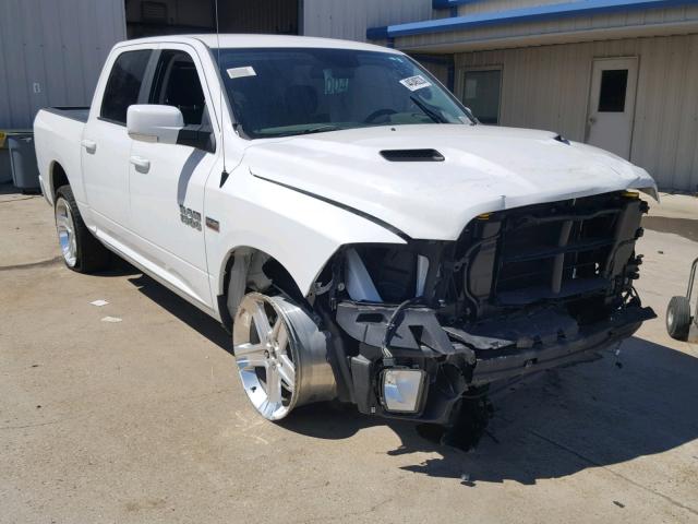 1C6RR6MT5JS106090 - 2018 RAM 1500 SPORT WHITE photo 1