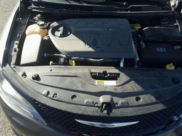 1C3CCCBG1FN527383 - 2015 CHRYSLER 200 GRAY photo 7