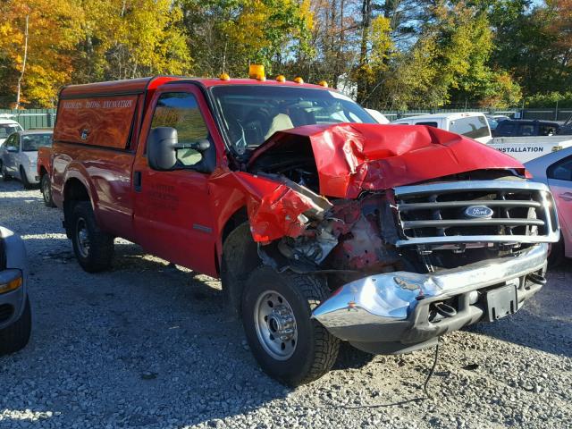 1FTNF21P24EB48865 - 2004 FORD F250 RED photo 1