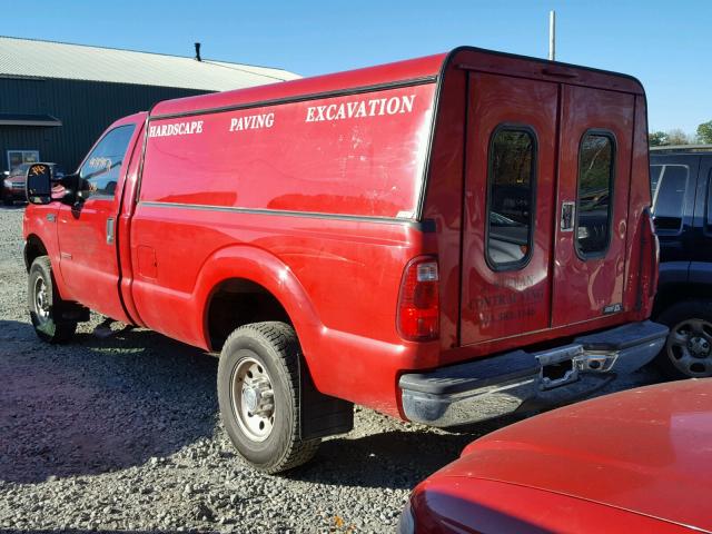 1FTNF21P24EB48865 - 2004 FORD F250 RED photo 3