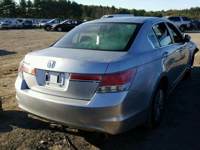 1HGCP2F33CA154188 - 2012 HONDA ACCORD LX SILVER photo 4