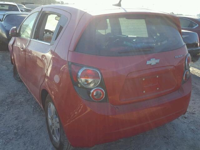 1G1JC6SH7D4125974 - 2013 CHEVROLET SONIC LT RED photo 3