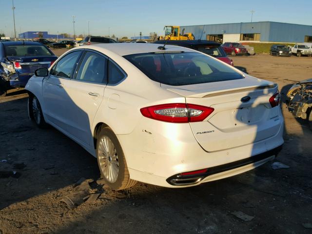 3FA6P0K91GR257198 - 2016 FORD FUSION TIT WHITE photo 3