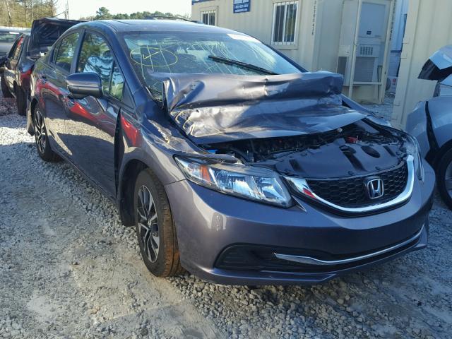 19XFB2F84FE074583 - 2015 HONDA CIVIC EX GRAY photo 1