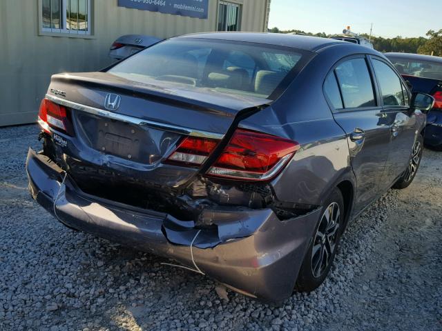 19XFB2F84FE074583 - 2015 HONDA CIVIC EX ნაცრისფერი ფოტო 4