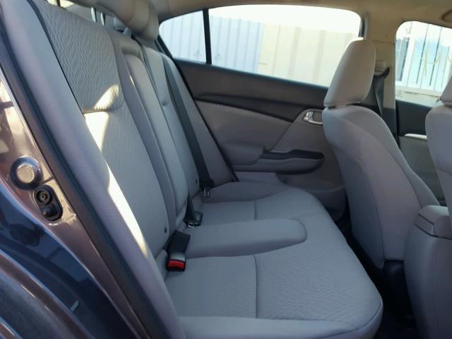 19XFB2F84FE074583 - 2015 HONDA CIVIC EX ნაცრისფერი ფოტო 6