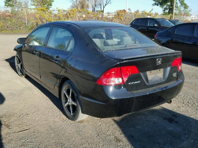 2HGFA16448H114339 - 2008 HONDA CIVIC DX-G BLACK photo 3