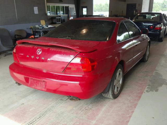 19UYA42651A012053 - 2001 ACURA 3.2CL TYPE RED photo 4
