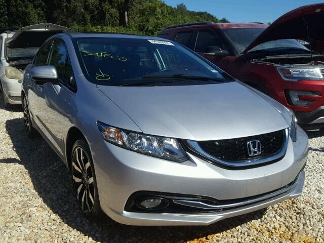 19XFB2F9XFE087038 - 2015 HONDA CIVIC EXL SILVER photo 1