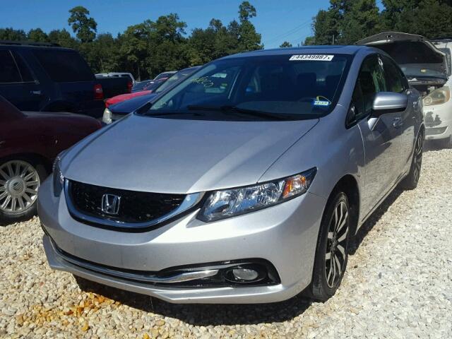 19XFB2F9XFE087038 - 2015 HONDA CIVIC EXL ვერცხლისფერი ფოტო 2