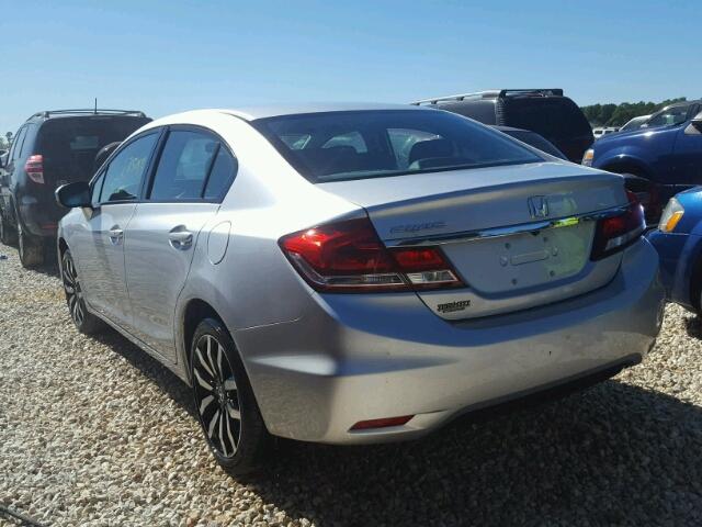 19XFB2F9XFE087038 - 2015 HONDA CIVIC EXL ვერცხლისფერი ფოტო 3