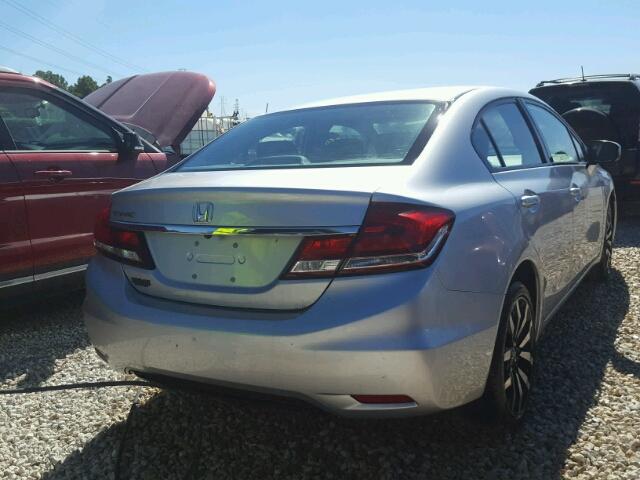19XFB2F9XFE087038 - 2015 HONDA CIVIC EXL ვერცხლისფერი ფოტო 4