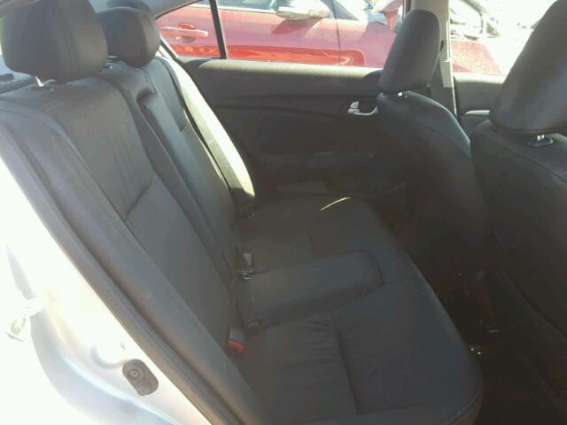 19XFB2F9XFE087038 - 2015 HONDA CIVIC EXL ვერცხლისფერი ფოტო 6