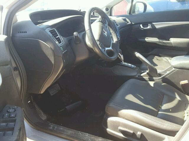 19XFB2F9XFE087038 - 2015 HONDA CIVIC EXL ვერცხლისფერი ფოტო 9