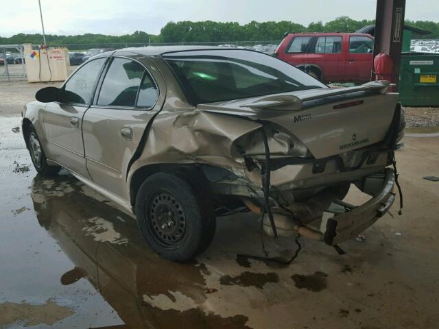 1G2NE52E15M226940 - 2005 PONTIAC GRAND AM S 金色 照片 3