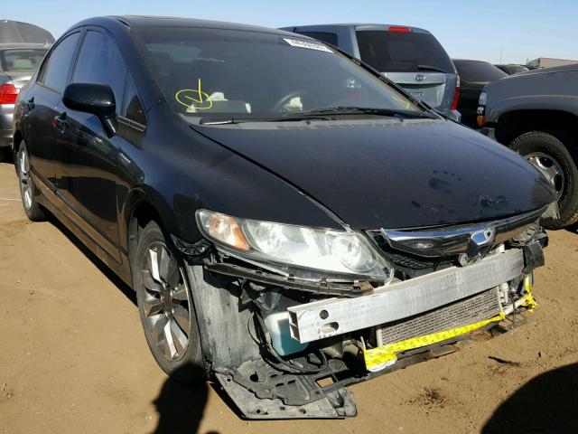 19XFA16819E009501 - 2009 HONDA CIVIC BLACK photo 1